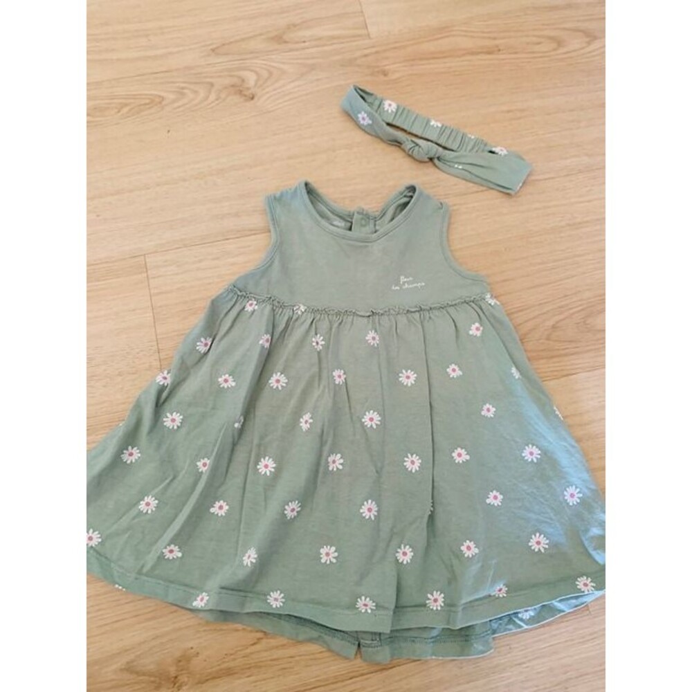 Summer dress VERTBAUDET with headband 18M